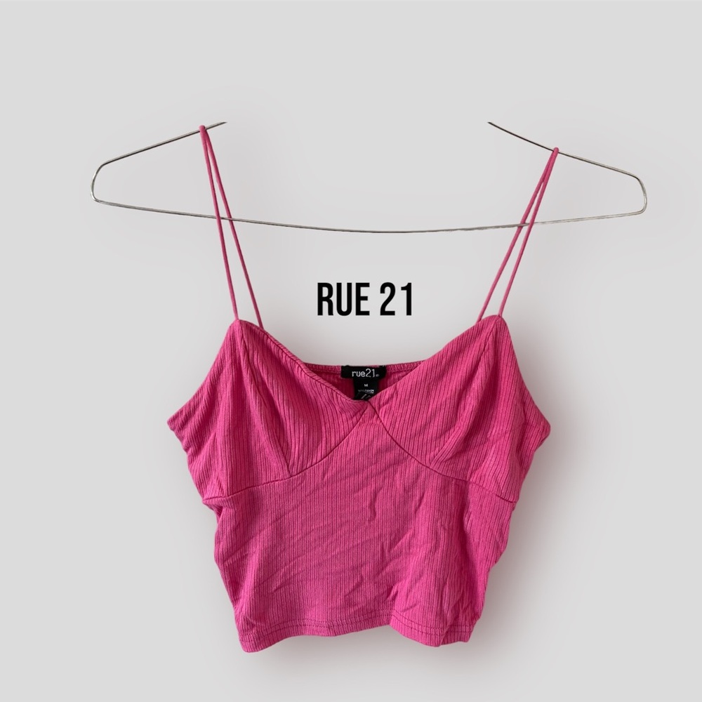 Pink crop top from rue 21